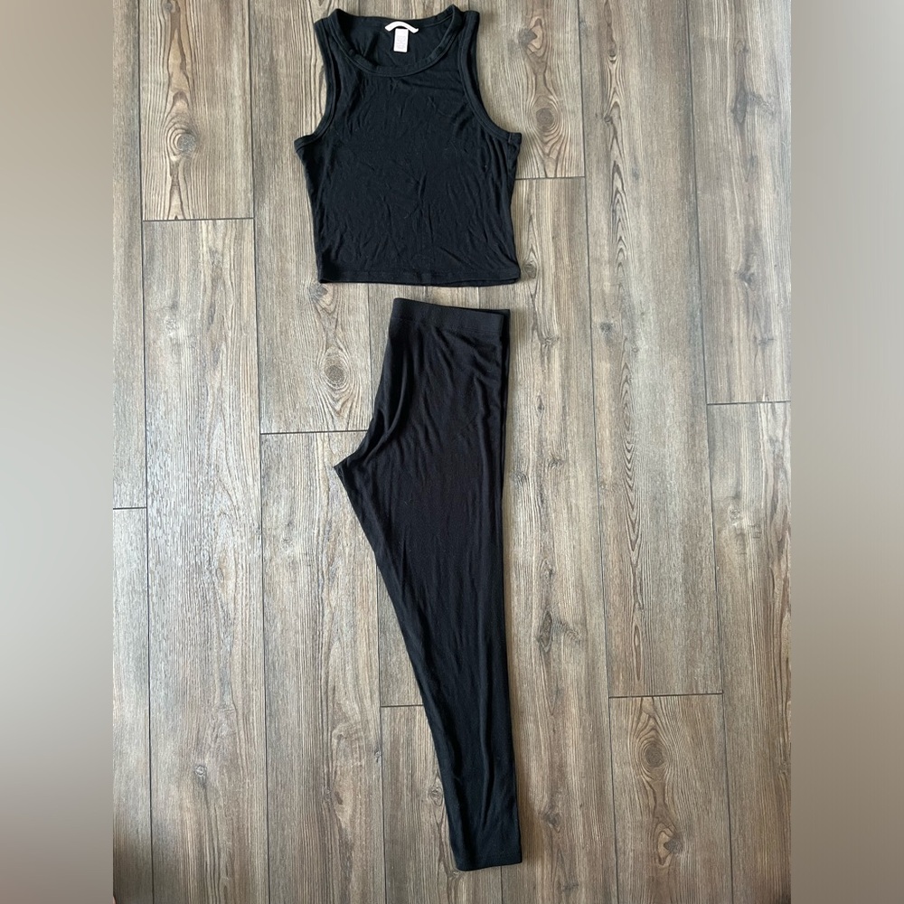 Cami top pant ribbed pajama/lounge set